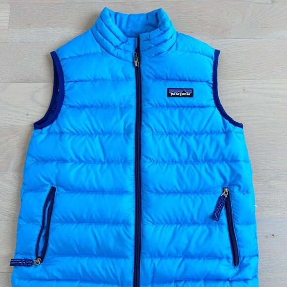 Boys' Down Sweater Vest Blue Size XS 5-6 years old